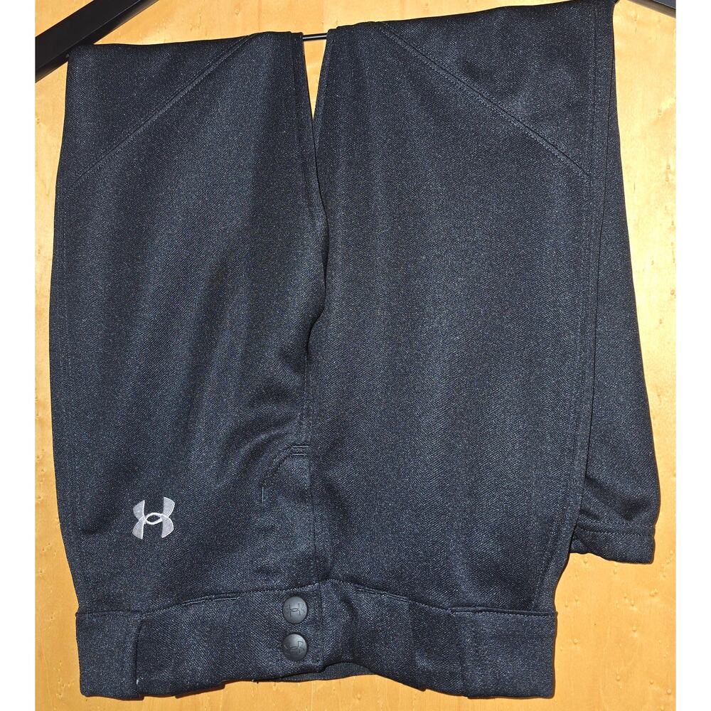 Under Armour Boy's Black Baseball Pants (Size Youth Small)